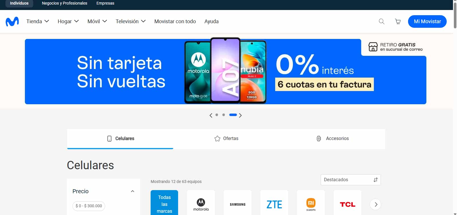 Tienda Movistar Argentina: celulares, ofertas y cuotas para comprar online